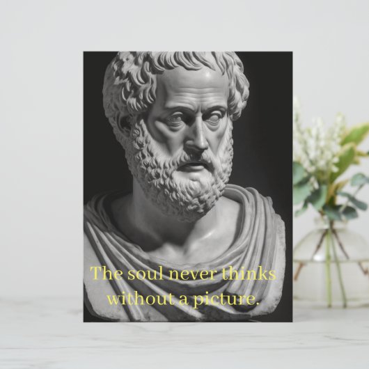 The soul never thinks without a picture (Staand voorkant)