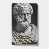 The Soul never thinks without a picture Badge (Achterkant)