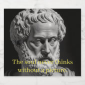 The Soul never thinks without a Picture Bier Etiket (Enkel label)
