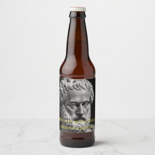 The Soul never thinks without a Picture Bier Etiket (Voorkant)