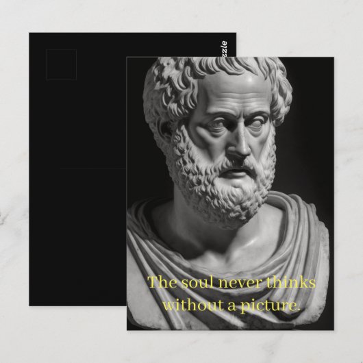 The Soul never thinks without a Picture Briefkaart (Voorkant / Achterkant)