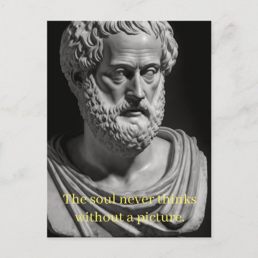 The Soul never thinks without a Picture Briefkaart (Voorkant)