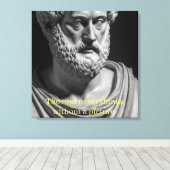 The Soul never thinks without a Picture Canvas Afdruk (Insitu (Houten vloer))