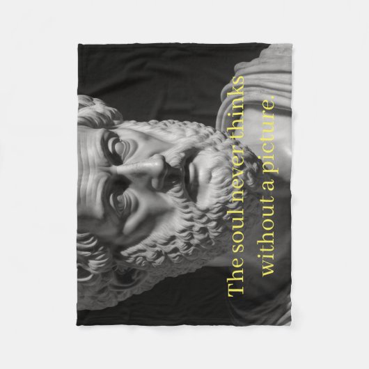 The Soul never thinks without a Picture Fleece Deken (Voorkant)