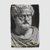 The Soul never thinks without a picture Golfhanddoek (Voorkant)