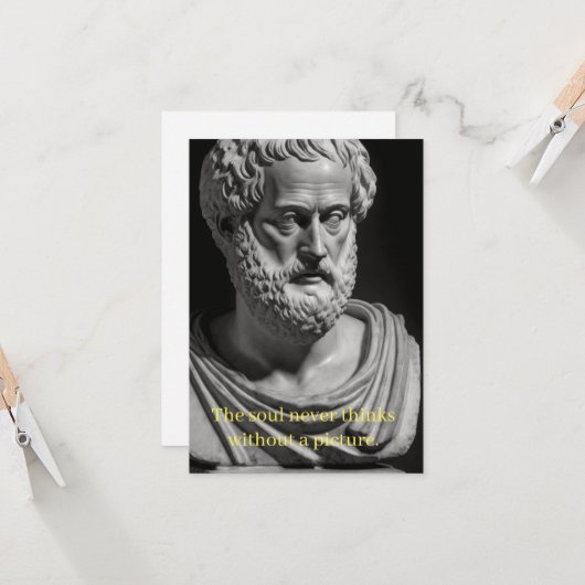The Soul never thinks without a Picture Kaart (Voorkant / Achterkant in situ)
