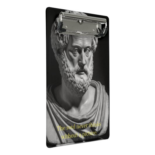 The soul never thinks without a picture mini klembord (Schuin)