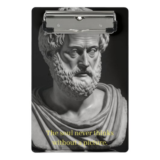 The soul never thinks without a picture mini klembord (Voorkant)