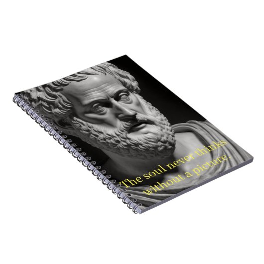 The Soul never thinks without a picture Notitieboek (Rechterzijde)