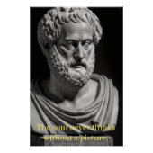 The Soul never thinks without a Picture Perfect Poster (Voorkant)