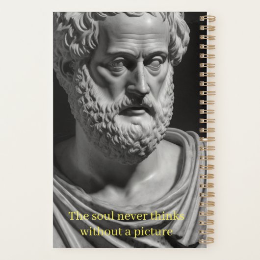 The Soul never thinks without a picture Planner (Achterkant)