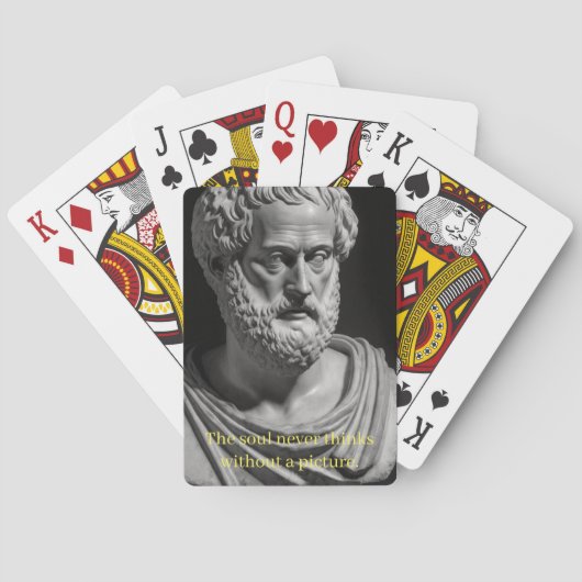 The Soul never thinks without a picture Pokerkaarten (Achterkant)