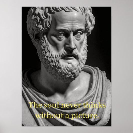 The soul never thinks without a picture poster (Voorkant)