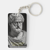 The soul never thinks without a picture sleutelhanger (achterkant)