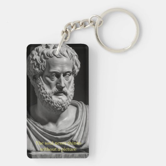 The soul never thinks without a picture sleutelhanger (achterkant)