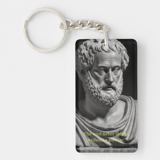 The soul never thinks without a picture sleutelhanger (Voorkant)