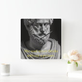 The Soul never thinks without a Picture Vierkante Klok (Huis)