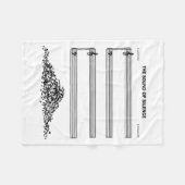 The Sound Of Silence Funny Musical Fleece Deken (Voorkant (Horizontaal))