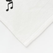 The Sound Of Silence Funny Musical Fleece Deken (Hoek)