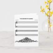 The Sound Of Silence Funny Musical Kaart (Gele Bloem)