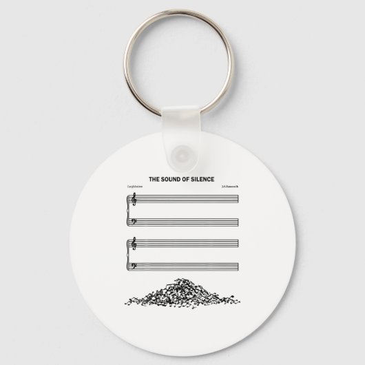 The Sound Of Silence Funny Musical  Sleutelhanger (Voorkant)