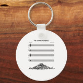 The Sound Of Silence Funny Musical  Sleutelhanger (Voorkant)