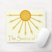 The Source of Life Egyptian Sun Ankh Mousepad Muismat (Met muis)