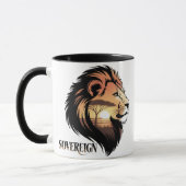 The Sovereign Lion Savannah Sunset Mok (Links)