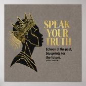 The Sovereign Voice: Echoes & Blueprints Poster (Voorkant)