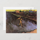 The Sower: Buitenskirts of Arles van Vincent van G Briefkaart (Voorkant / Achterkant)