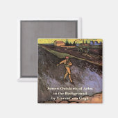 The Sower: Buitenskirts of Arles van Vincent van G Magneet (Voorkant / Achterkant)