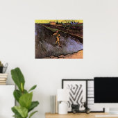 The Sower: Buitenskirts of Arles van Vincent van G Poster (Thuiskantoor)