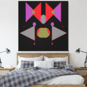 The Space Martini Connection III Canvas Afdruk (Insitu (Slaapkamer))