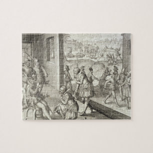 The Spain Capture Fort Caroline, 1565, uit 'New Legpuzzel