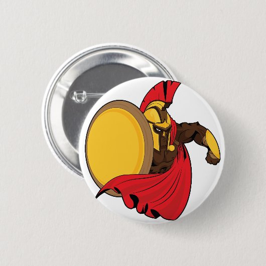 The Spartan (Black Edition) Ronde Button 5,7 Cm (Voorkant /achterkant)