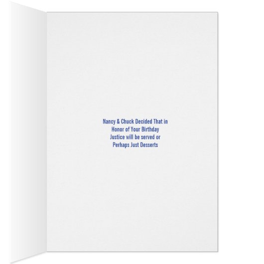 The Specialty of the House Birthday Card (Binnen (Rechts))