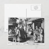 The Spectacles Seller, gegraveerd door Jan Collaer Briefkaart (Voorkant / Achterkant)