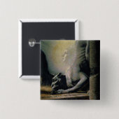 The Sphinx and the Chimera, 1906 (olie op canvas) Vierkante Button 5,1 Cm (Voorkant /achterkant)