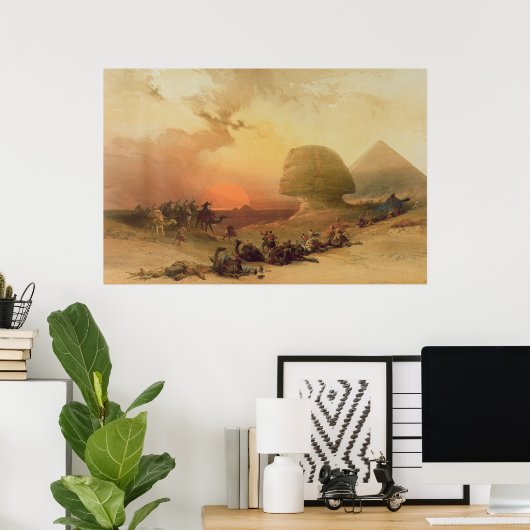The Sphinx at Giza Poster (Thuiskantoor)