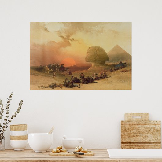 The Sphinx at Giza Poster (Keuken)