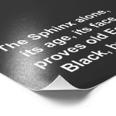 The Sphinx proves Black Egypt Foto Afdruk (Hoek)