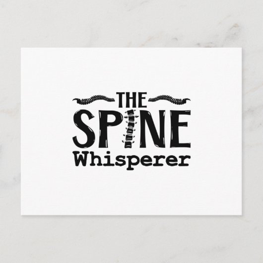The Spine Whisperer Chiropractic Chiropractor Briefkaart (Voorkant)