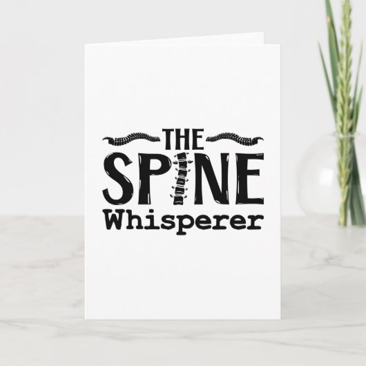 The Spine Whisperer Chiropractic Chiropractor Kaart (Voorkant)