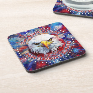 The Spirit Of 1776, 2026 America's Red Eagle Vuurw Bier Onderzetter