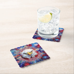 The Spirit Of 1776, 2026 America's Red Eagle Vuurw Kartonnen Onderzetters