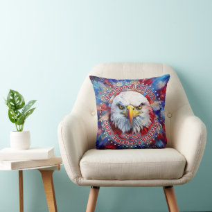 The Spirit Of 1776, 2026 America's Red Eagle Vuurw Kussen