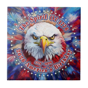 The Spirit Of 1776, 2026 America's Red Eagle Vuurw Tegeltje