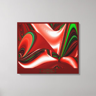 The spirit of Love and Hope Abstract 3D Rainbowart Canvas Afdruk