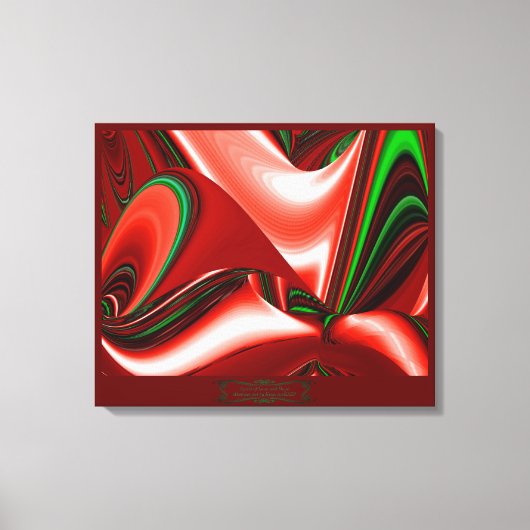The spirit of Love and Hope Abstract 3D Rainbowart Canvas Afdruk (Voorkant)