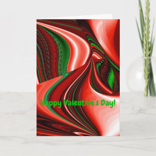 The spirit of Love and Hope Abstract 3D Rainbowart Feestdagen Kaart
